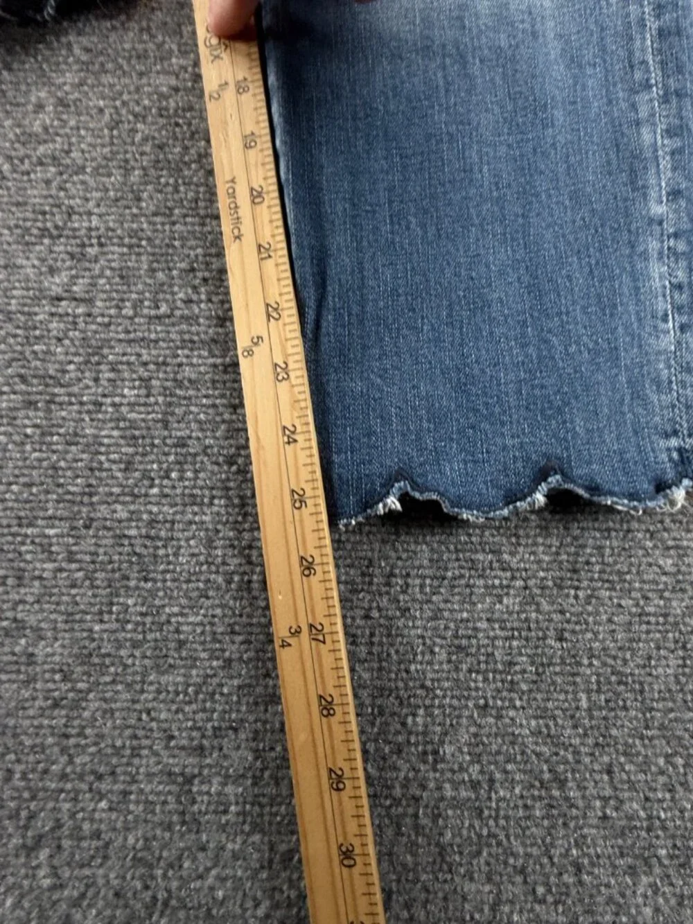 Driftwood Candace Scalloped Hem Blue Jean Women 31x26 Cotton Spandex ACTL 32X26